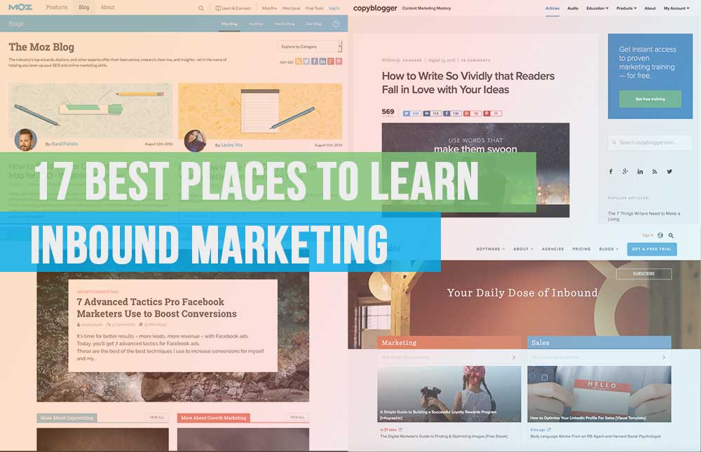 17 places to learn inbound marketing