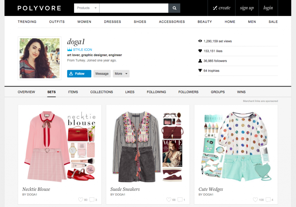 Polyvore ecommerce SEO