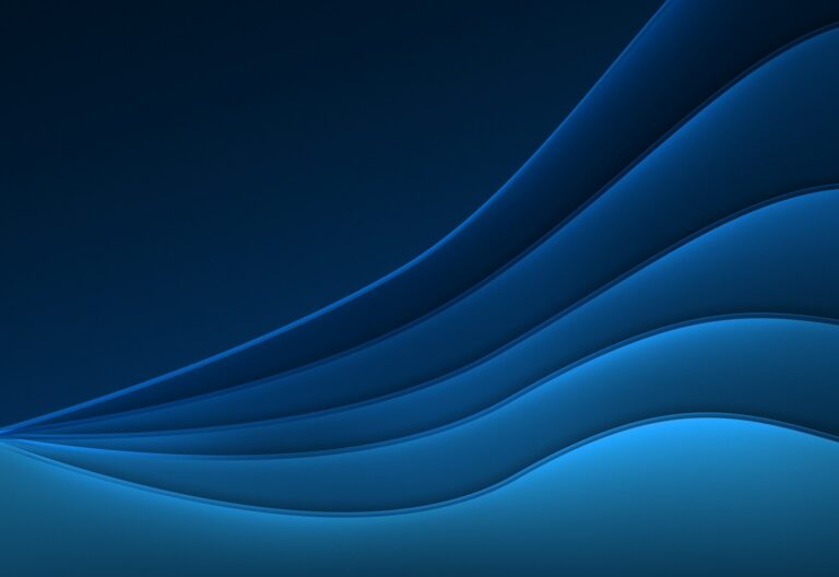 a blue abstract background with wavy lines