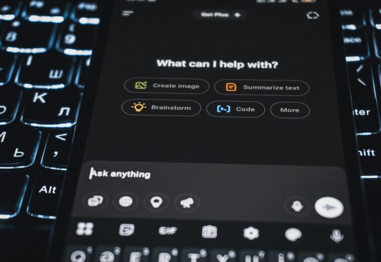 A smartphone is showing an ai assistant's interface.